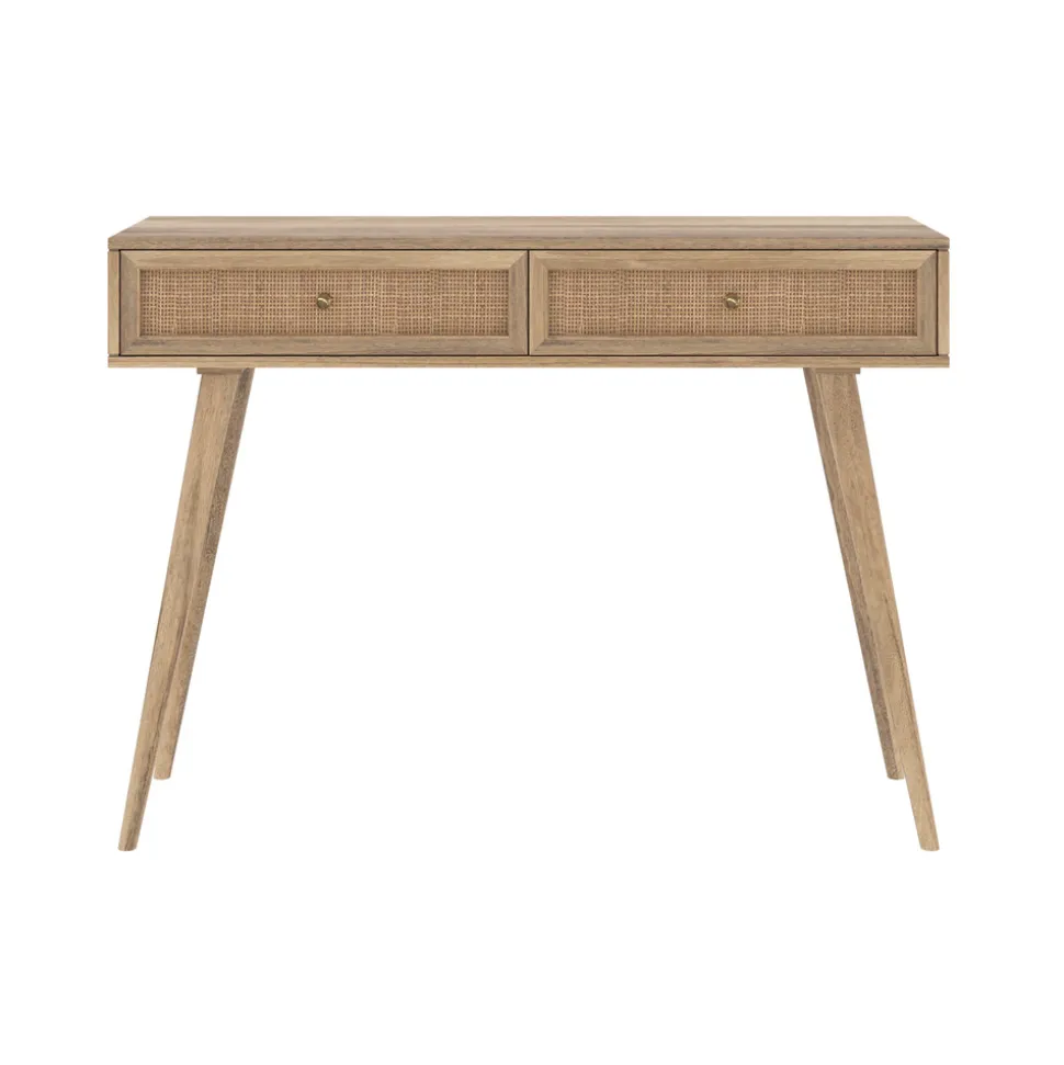 RENDEZ-VOUS DÉCO - Masala - console en bois de manguier 2 tiroirs