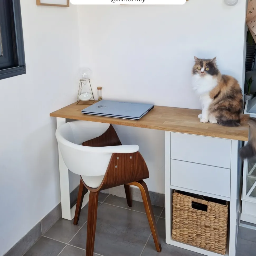 RENDEZ-VOUS DÉCO - Piada - chaise en cuir synthétique blanc