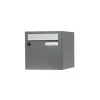 RENZ - Boîte aux lettres normalisée 1 porte extérieur acier gris brillant planète - renz