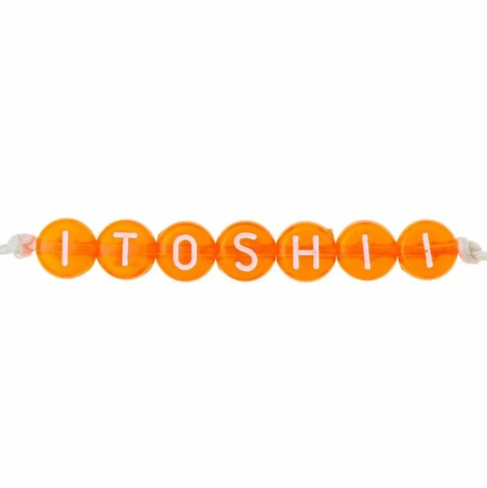 RICO DESIGN - 165 perles 5 x 7 mm - lettres rondes - orange