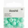 RICO DESIGN - 24 perles rondes 10 mm - menthe