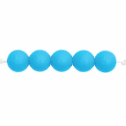 RICO DESIGN - 24 perles rondes 10 mm - turquoise