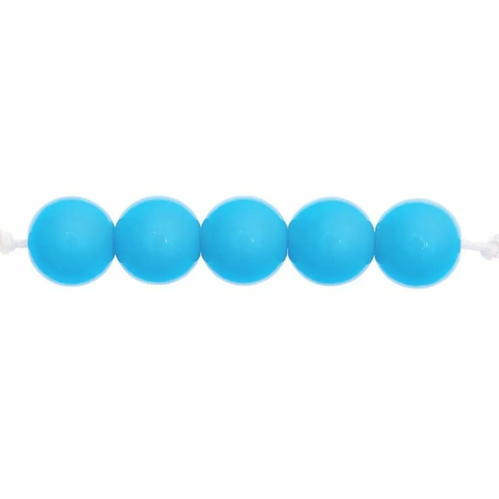 RICO DESIGN - 24 perles rondes 10 mm - turquoise