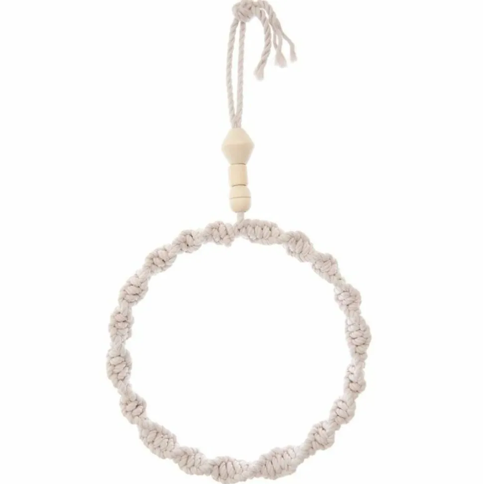 RICO DESIGN - 8 perles rondes fantaisie - bois nature - 22 mm