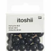 RICO DESIGN - 24 perles rondes 10 mm - noir