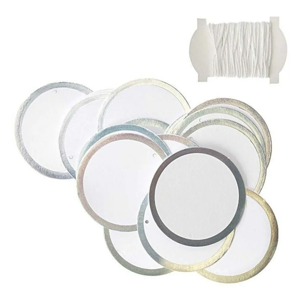 RICO DESIGN - 24 étiquettes à suspendre papier ronds