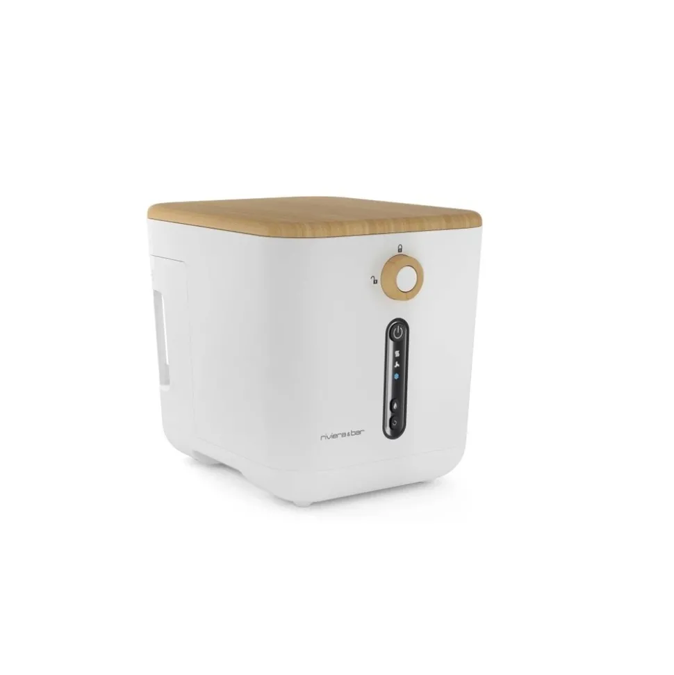 Riviera & bar poubelle reducteur de bio dechet 3l blanc - mtd510