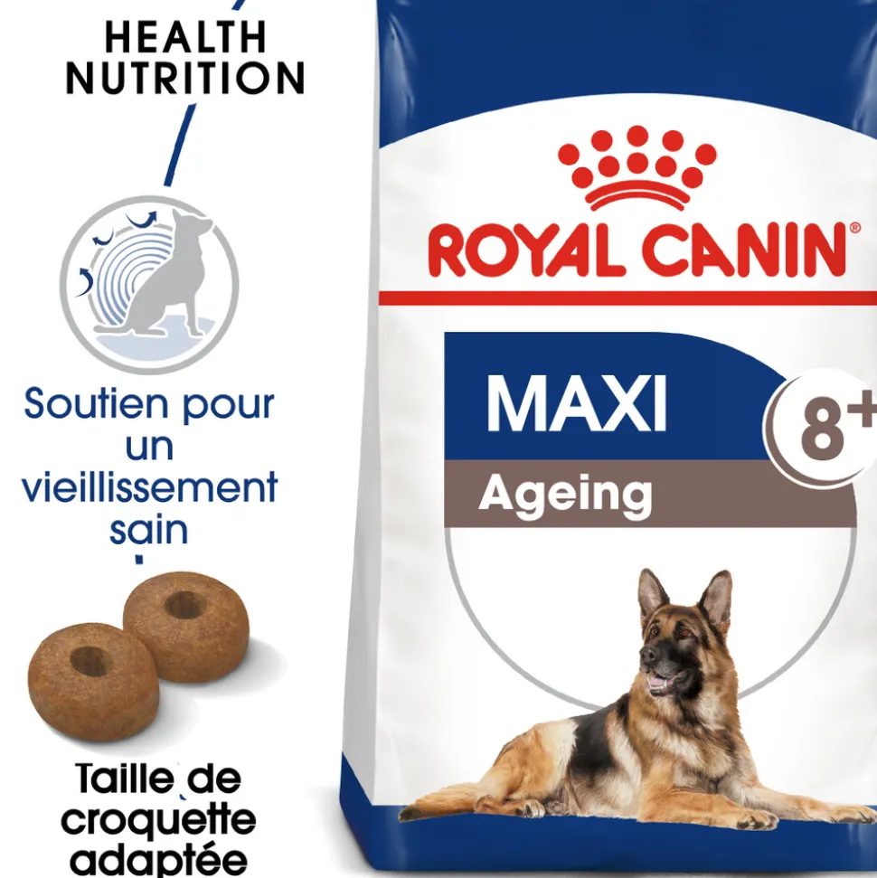 ROYAL CANIN - Croquettes chien grande taille de +8 ans Maxi Ageing 8+ 15kg