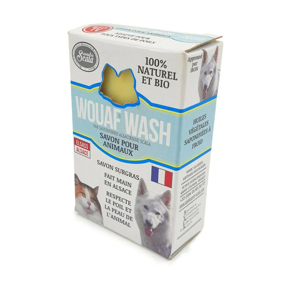 SCALA - Lot de 2 savons bio wouaf wash pour tous les animaux