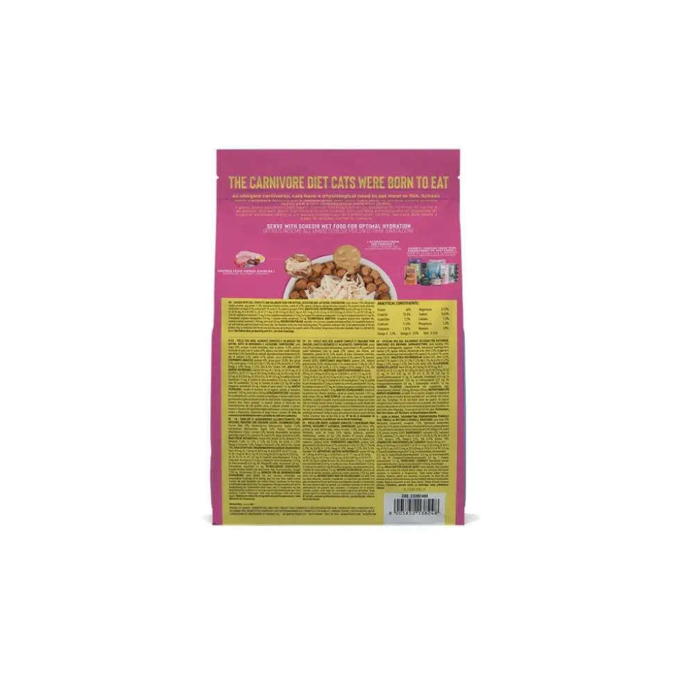 SCHESIR - Croquettes chaton baby poulet et œuf - schesir born carnivore 1,25kg