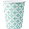 SCRAPCOOKING PARTY - 8 gobelets en carton 25 cl - rosaces