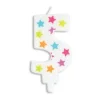 SCRAPCOOKING PARTY - Bougie d'anniversaire chiffre 5