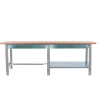 SIMONRACK - Etabli simonwork bt6 pro tandem laminate 2box 2100 gr/hêtre gris/hêtre 865x2100x750 - simonrack
