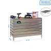 SIMONRACK - Etabli simonwork bt5 box6 1200 galva/bois - 842x1210x760 600kg - simonrack