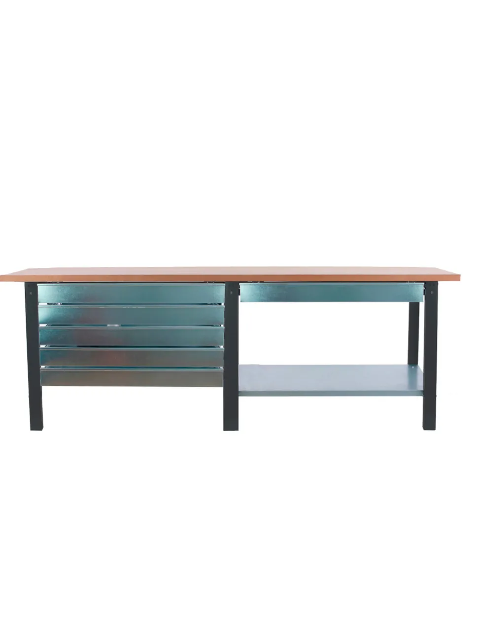 SIMONRACK - Etabli simonwork bt6 pro tandem laminate 6box 2100 ant/hêtre antracite/hêtre 865x2100x750 - simonrack