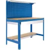 SIMONRACK - Etabli simonwork bt3 box 1200 bleu/bois bleu/bois 1445x1210x610 - simonrack