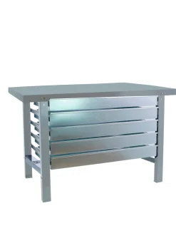 SIMONRACK - Etabli simonwork bt6 metal 5box 1200x735 gris gris 830x1200x730 - simonrack
