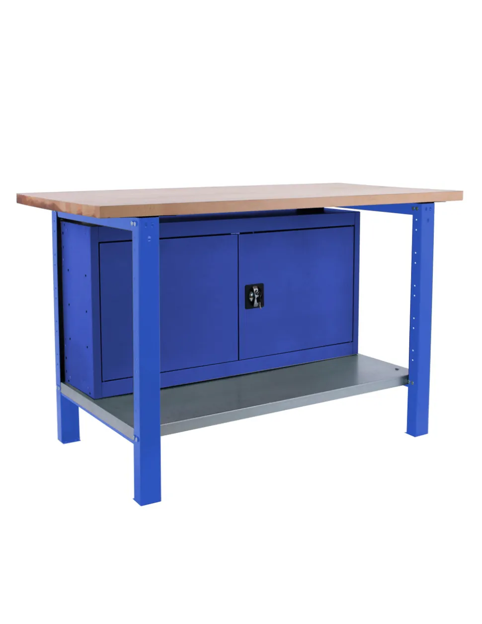 SIMONRACK - Etabli simonwork bt6 pro laminate cabinet 1500 bleu/hêtre bleu/hêtre 865x1500x750 - simonrack