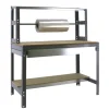 SIMONRACK - Etabli simonwork bt4 box 1200 gris/bois gris/bois 1445x1210x760 - simonrack