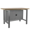 SIMONRACK - Etabli simonwork bt6 mdf cabinet 1500 gris/bois gris/mdf 865x1500x750 - simonrack