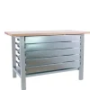 SIMONRACK - Etabli simonwork bt6 pro laminate 5box 1800 gris/hêtre gris/hêtre 865x1800x750 - simonrack
