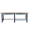 SIMONRACK - Etabli simonwork bt6 pro tandem laminate 2box 2600 an/hêtre antracite/hêtre 865x2600x750 - simonrack