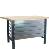 SIMONRACK - Etabli simonwork bt6 mdf 5box 1500x750 antracite/bois antracite/mdf 865x1500x750 - simonrack