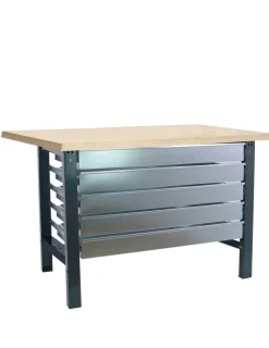 SIMONRACK - Etabli simonwork bt6 mdf 5box 1500x750 antracite/bois antracite/mdf 865x1500x750 - simonrack