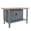 SIMONRACK - Etabli simonwork bt6 pro laminate cabinet 1800 gris/hêtre gris/hêtre 865x1800x750 - simonrack