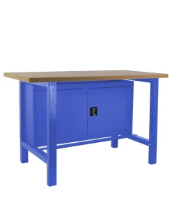 SIMONRACK - Etabli simonwork bt6 mdf cabinet 1200 bleu/bois bleu/mdf 865x1200x750 - simonrack