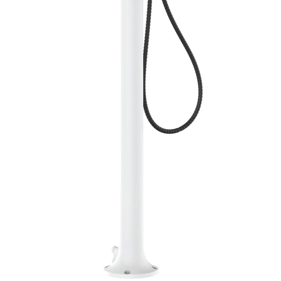 SINED - Douche blanche alu led capteur 3 jets usage interieurexterieur