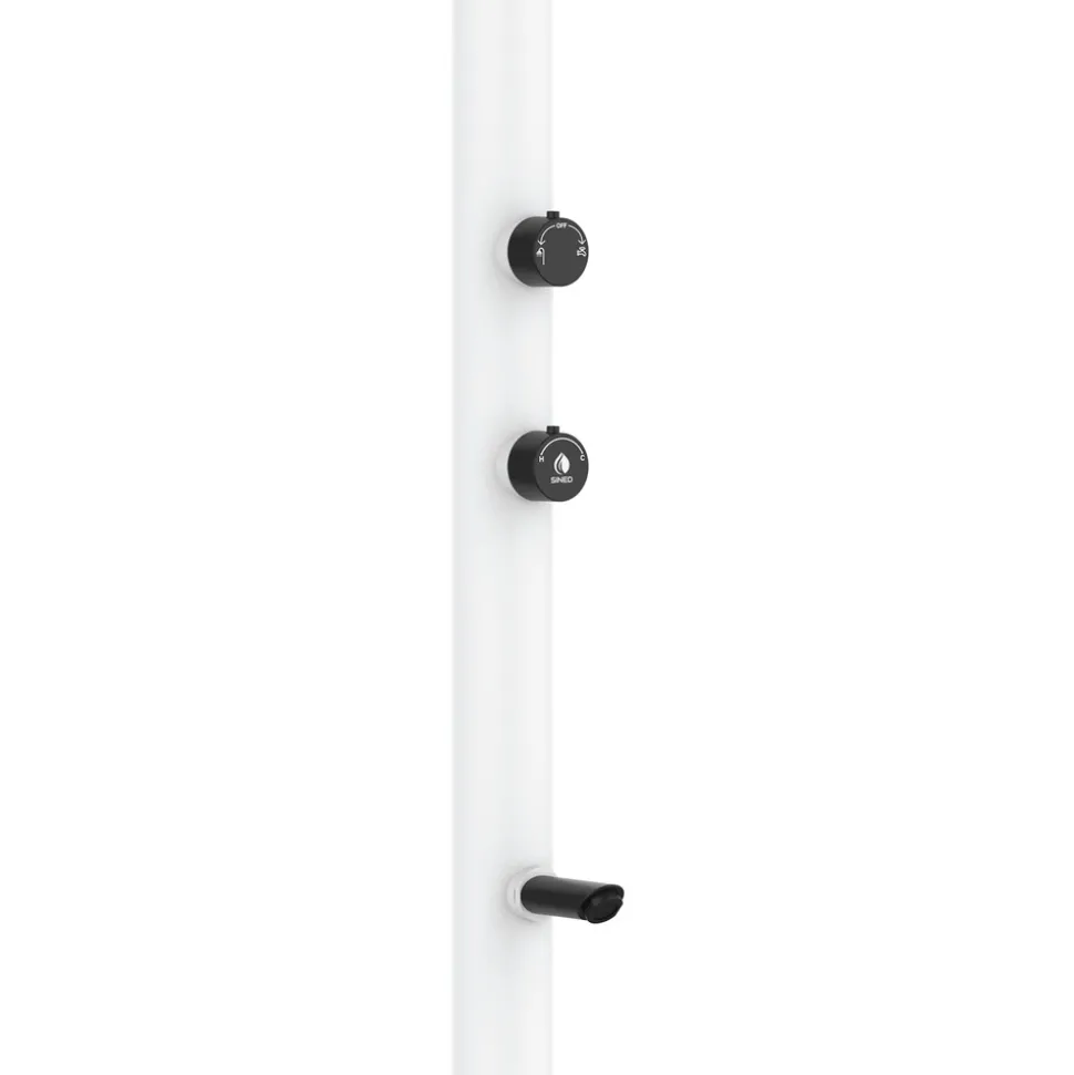 SINED - Douche en alu avec led 3 jets et capteur eau chaude et froide