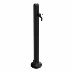 SINED - Fontaine de jardin noire en aluminium avec raccords pour montage facile