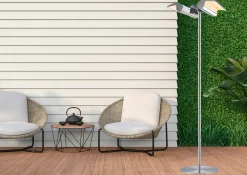 SINED - Lampadaire avec double chauffage sined stufa infrarossi terra 4000