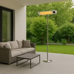 SINED - Poêle infrarouge exterieur avec pied 2000w ira avec telecommande sined