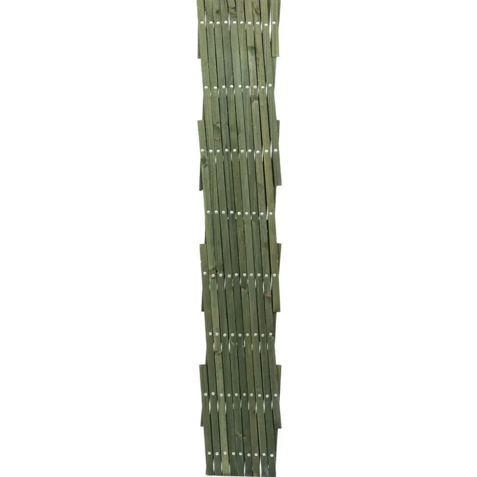 SMART GARDEN - Treillis extensible en bois , vert - l.90 x H.180 cm