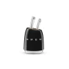 Smeg bloc de 6 couteaux noir - kbsf02bl