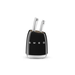 Smeg bloc de 6 couteaux noir - kbsf02bl