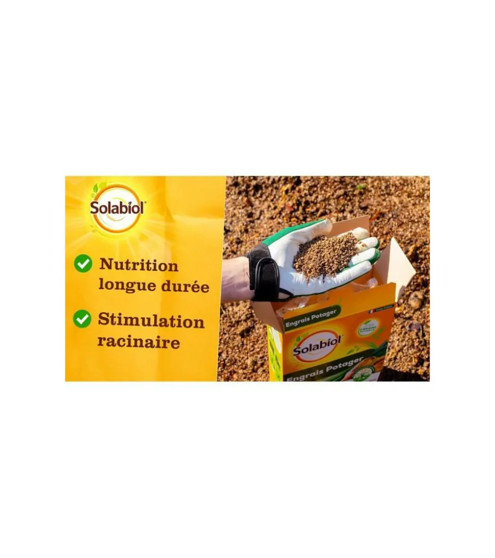 SOLABIOL - Sopoty15 - engrais potager - etui 1,5 kg - nutrition longue durée - utilisable en agriculture biologique