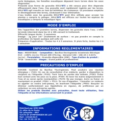 Solu'bti - moustiques - 100 gr de larvicide biologique