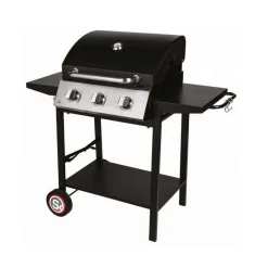 SOMAGIC - Somagic barbecue gaz sur pied 3 feux 10.500w noir - 335541