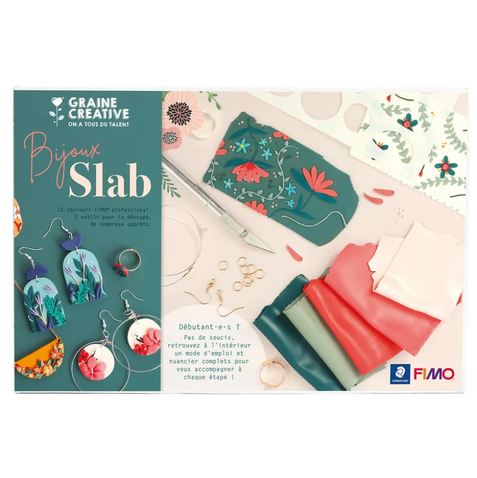 STAEDTLER - Coffret bijoux en pâte polymère - technique du slab