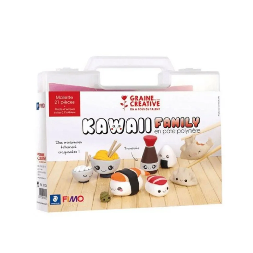 STAEDTLER - Coffret pâte polymère - ma mallette sushis kawaï