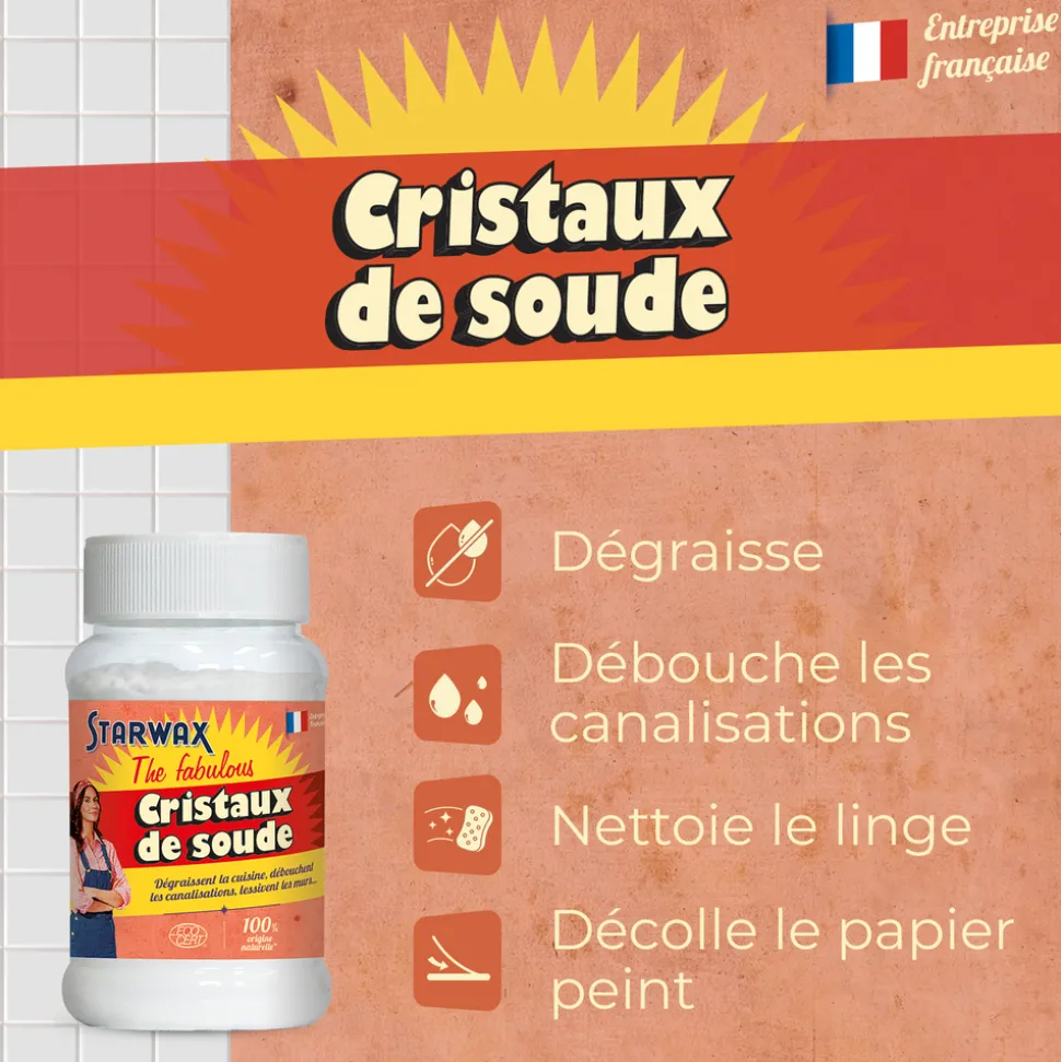 STARWAX THE FABULOUS - Cristaux de soude 480gr Fabulous