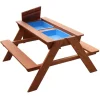 SUNNY - Table de pique-nique dave bac à sable et eau marron