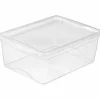 SUNWARE - Boite de rangement avec couvercle omega transparent 18 litres