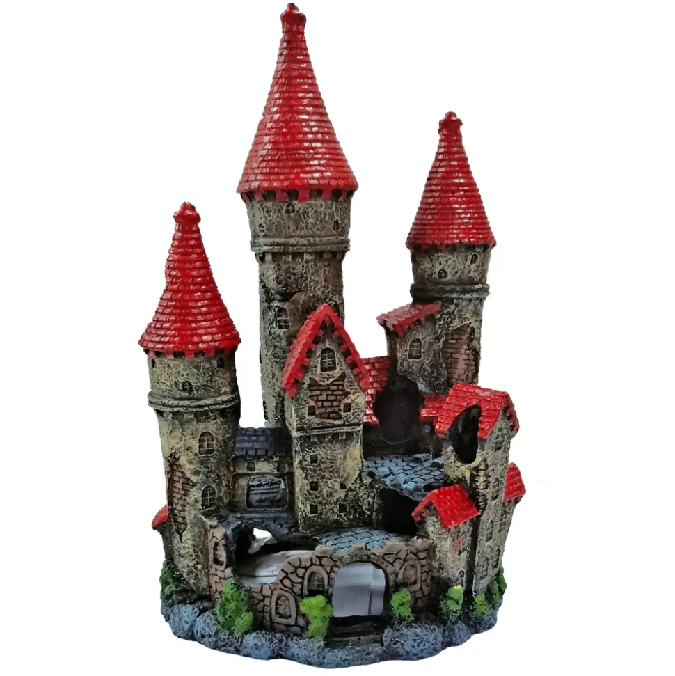 SUPERFISH - Décoration d'aquarium : château en résine - H.19cm