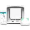 SUREFLAP - Chatiere a puce électronique connectée - blanc - 142 mm x 120 mm (livré avec le hub)