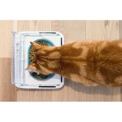 SUREFLAP - Surefeed distributeur de nourriture automatique pour chat anti-odeur - blanc (livré avec un bol simple)