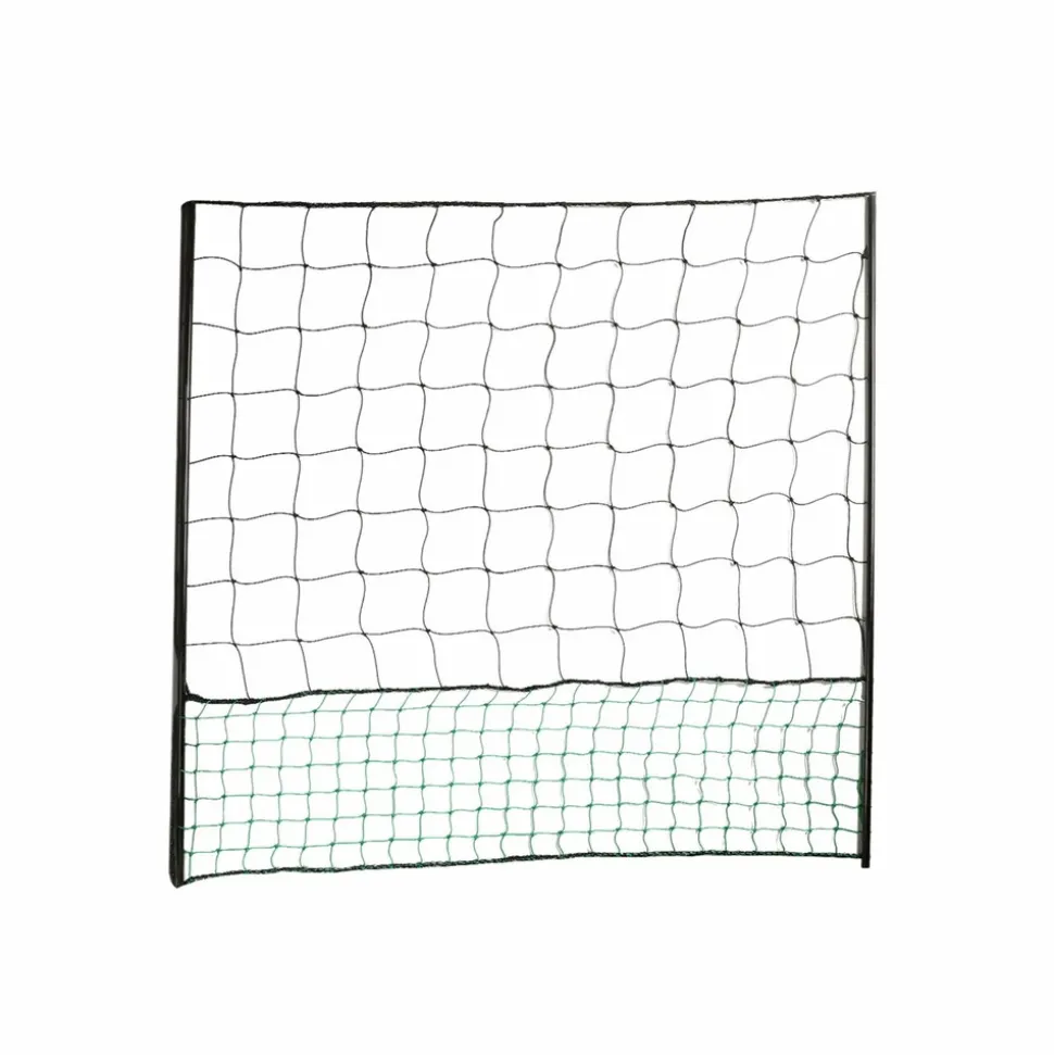 SWEEEK - Kit filet clôtures pour poules 24m avec 8 piquets double pointes. Modulable. Porte d'accès. Sardines incluses